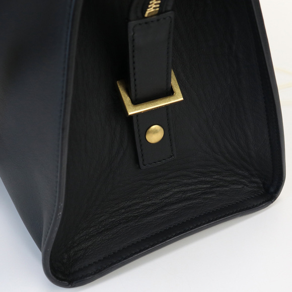 Saint Laurent Petit Cabas Y Line Handbag Leather Black - Picture 8 of 11